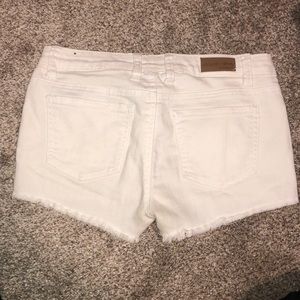 White denim like shorts